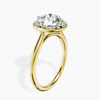 2.82 ct. round Harriet Ring in 10kt yellow gold standing product image one