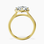 2.82 ct. round Harriet Ring in 10kt yellow gold side right image one