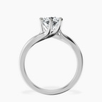 1.49 ct. cushion Seraphina Solitaire Ring in platinum side right image one