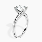Platinum Seraphina Twist Prongs Solitaire 1.5mm Lab Diamond Ring standing product image one