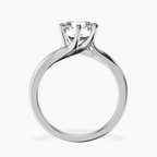 Platinum Seraphina Twist Prongs Solitaire 1.5mm Lab Diamond Ring side right image one