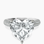 Platinum Casimer Secret Halo Lab Diamond Ring front image