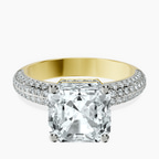 18kt Yellow Gold Casimer Secret Halo Lab Diamond Ring front image