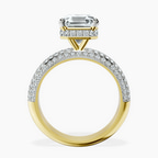 18kt Yellow Gold Casimer Secret Halo Lab Diamond Ring side right image one