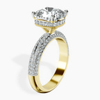 18kt Yellow Gold Casimer Secret Halo Lab Diamond Ring standing product image one