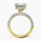 18kt Yellow Gold Casimer Secret Halo Lab Diamond Ring side right image one