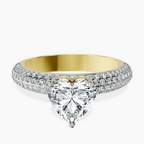 14kt Yellow Gold Casimer Secret Halo Lab Diamond Ring front image
