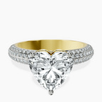 18kt Yellow Gold Casimer Secret Halo Lab Diamond Ring front image