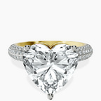 18kt Yellow Gold Casimer Secret Halo Lab Diamond Ring front image