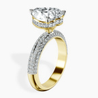 18kt Yellow Gold Casimer Secret Halo Lab Diamond Ring standing product image one