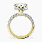 18kt Yellow Gold Casimer Secret Halo Lab Diamond Ring side right image one
