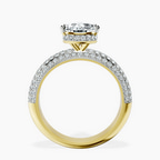 18kt Yellow Gold Casimer Secret Halo Lab Diamond Ring side right image one