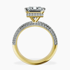 18kt Yellow Gold Casimer Secret Halo Lab Diamond Ring side right image one