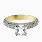 18kt Yellow Gold Casimer Secret Halo Lab Diamond Ring front image