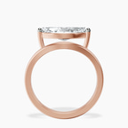 1.39 ct. marquise Crest Four Prong Solitaire Lab Diamond Ring in 14kt rose gold side right image one