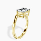 2.93 ct. emerald Crest Four Prong Solitaire Lab Diamond Ring in 14kt yellow gold standing product image one