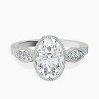 Platinum Everly Vintage Bezel Lab Diamond Ring front image