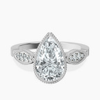 Platinum Everly Vintage Bezel Lab Diamond Ring front image