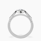 Platinum Everly Vintage Bezel Lab Diamond Ring side right image one