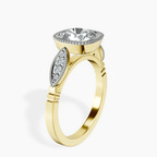 18kt Yellow Gold Everly Vintage Bezel Lab Diamond Ring standing product image one