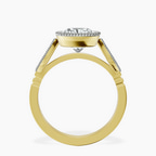 18kt Yellow Gold Everly Vintage Bezel Lab Diamond Ring side right image one