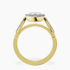 2.06 ct. oval Everly Vintage Bezel Ring in 18kt yellow gold side right image one