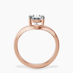 10kt Rose Gold Eden Crest Lab Diamond Ring side right image one