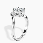 1.49 ct. cushion Eden Crest Lab Diamond Ring in 18kt white gold standing product image one