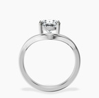 1.49 ct. cushion Eden Crest Lab Diamond Ring in 18kt white gold side right image one