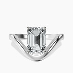 14kt White Gold Eden Crest Lab Diamond Ring front image