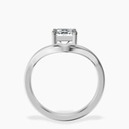 14kt White Gold Eden Crest Lab Diamond Ring side right image one