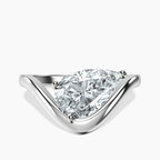 14kt White Gold Eden Crest Lab Diamond Ring front image