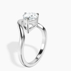 14kt White Gold Eden Crest Lab Diamond Ring standing product image one