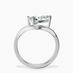 14kt White Gold Eden Crest Lab Diamond Ring side right image one