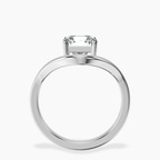 14kt White Gold Eden Crest Lab Diamond Ring side right image one