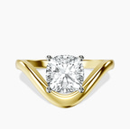 14kt Yellow Gold Eden Crest Lab Diamond Ring front image