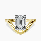 14kt Yellow Gold Eden Crest Lab Diamond Ring front image