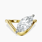 14kt Yellow Gold Eden Crest Lab Diamond Ring front image