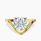 9ct Yellow Gold Eden Crest Lab Diamond Ring front image