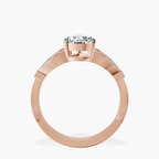 2.81 ct. pear Nova Vintage Ring in 14kt rose gold side right image one