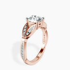 2.82 ct. round Nova Vintage Ring in 10kt rose gold standing product image one