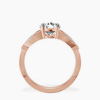 2.82 ct. round Nova Vintage Ring in 10kt rose gold side right image one