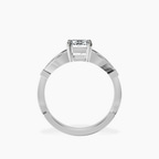 Platinum Nova Split Shank Vintage Lab Diamond Ring side right image one