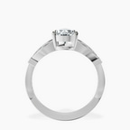 Platinum Nova Split Shank Vintage Lab Diamond Ring side right image one