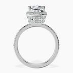 1.89 ct. pear Amarya Double Halo Ring in 10kt white gold side right image one