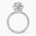 2.82 ct. round Amarya Double Halo Ring in 10kt white gold side right image one