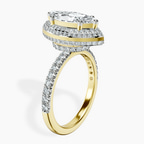 1.39 ct. marquise Amarya Double Halo Ring in 10kt yellow gold standing product image one