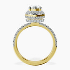 1.39 ct. marquise Amarya Double Halo Ring in 10kt yellow gold side right image one