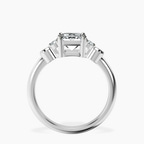 14ct White Gold Amore Side Stone Lab Diamond Ring side right image one
