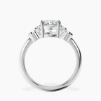 18ct White Gold Amore Side Stone Lab Diamond Ring side right image one